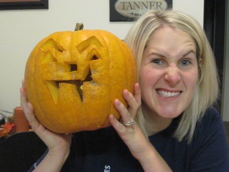 Pumpkin carvings from Latter-Day Woman Magazine