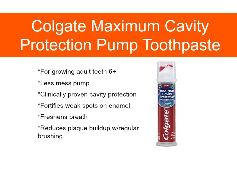 Colgate Maximum Cavity Protection Pump Toothpaste
