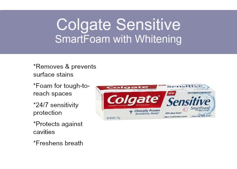 Colgate Sensitive SmartFoam with Whitening