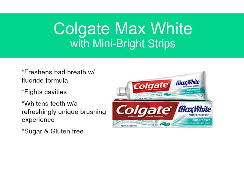 Colgate Max White with Mini Bright Strips